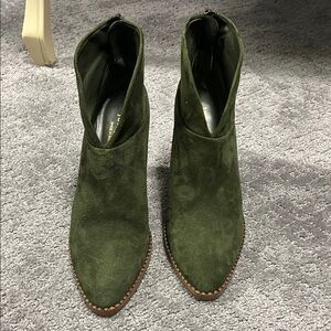 Jon Josef dark green Suede Ankle Boots never worn